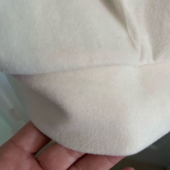 Shein Tan Fleece Pullover. Stripes on sleeves and front pocket. Large. - Picture 5 of 5